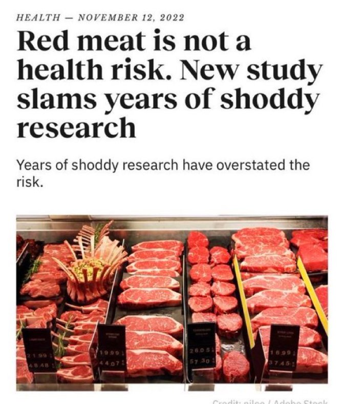 Červené mäso nie je zdravotné riziko. Nová štúdia vyvracia dlhoročné pochybné výskumy